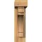 Ekena Millwork Merced Block Rough Sawn Bracket w/ Offset Brace, Western Red Cedar, 4"W x 14"D x 14"H BKT0402X14X14MRC05RWR - alternate 3